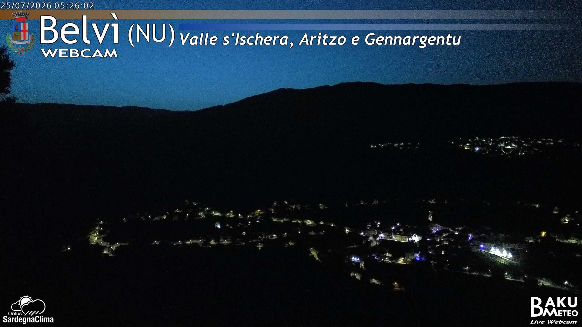 time-lapse frame, Belvì webcam