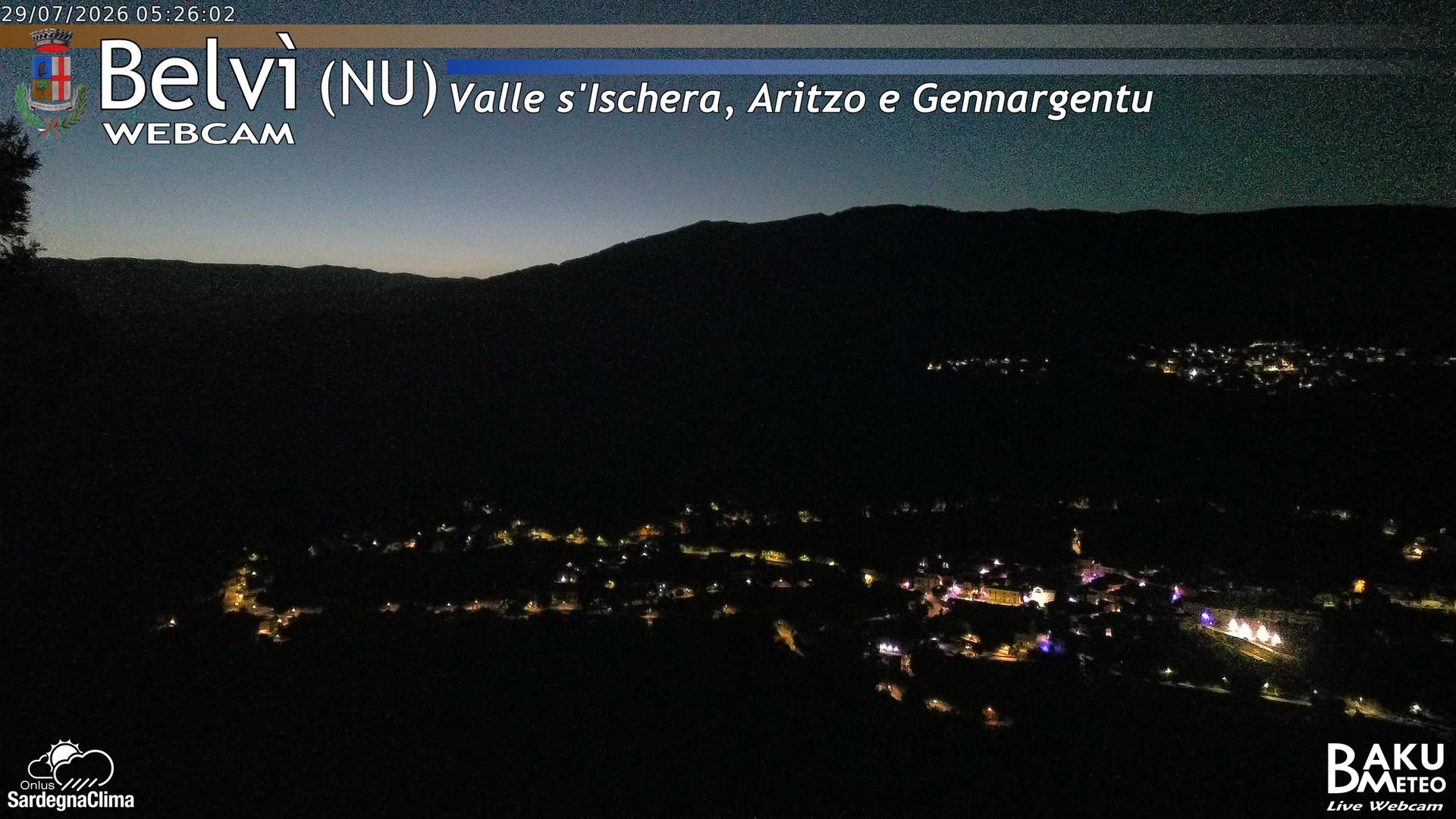 time-lapse frame, Belvì webcam