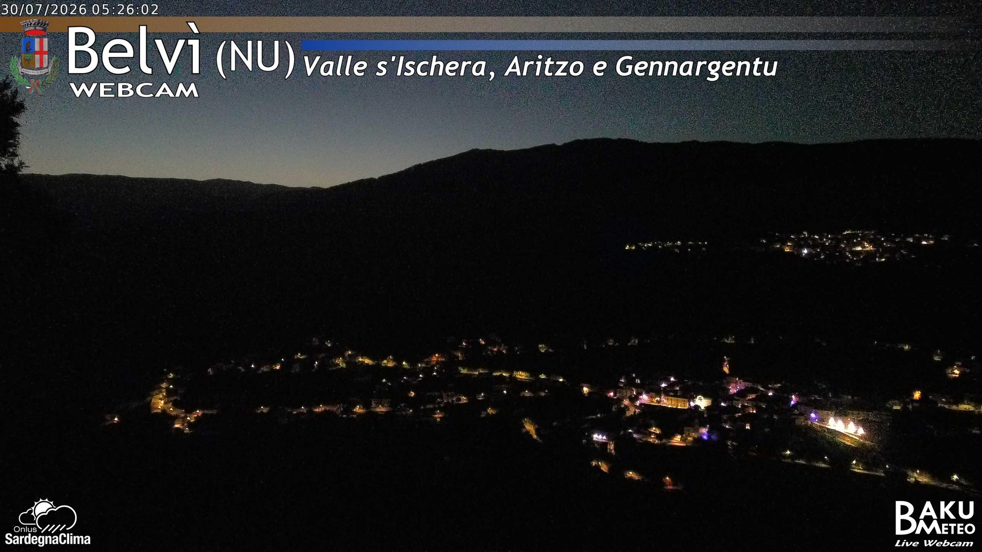 time-lapse frame, Belvì webcam