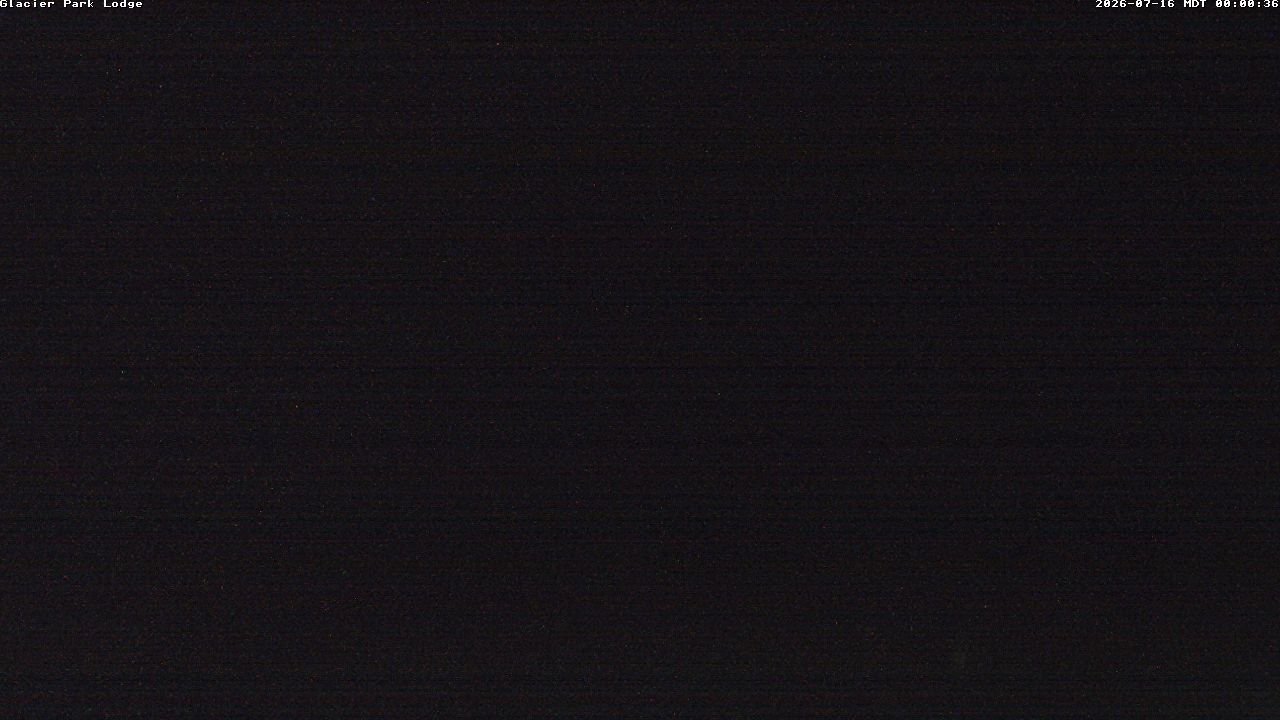 time-lapse frame, Glacier Park Lodge webcam