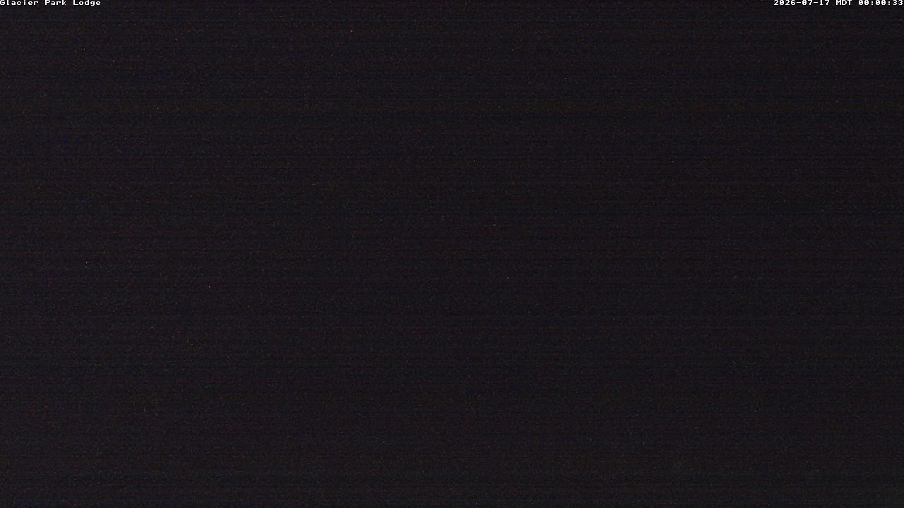 time-lapse frame, Glacier Park Lodge webcam