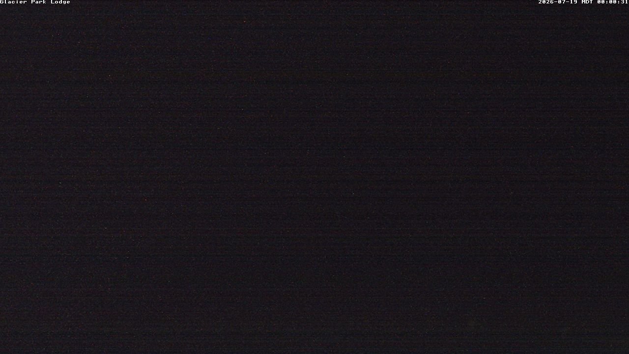 time-lapse frame, Glacier Park Lodge webcam