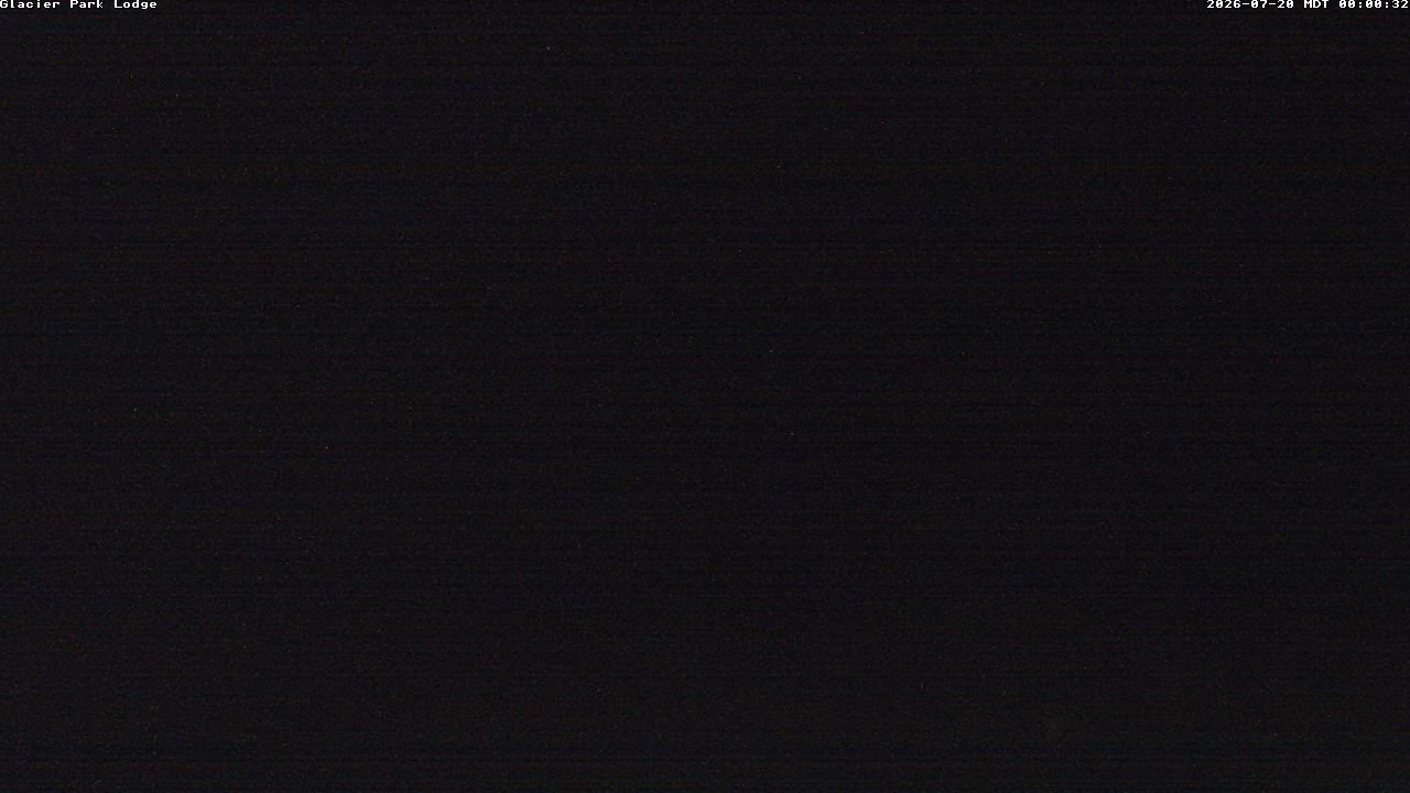 time-lapse frame, Glacier Park Lodge webcam