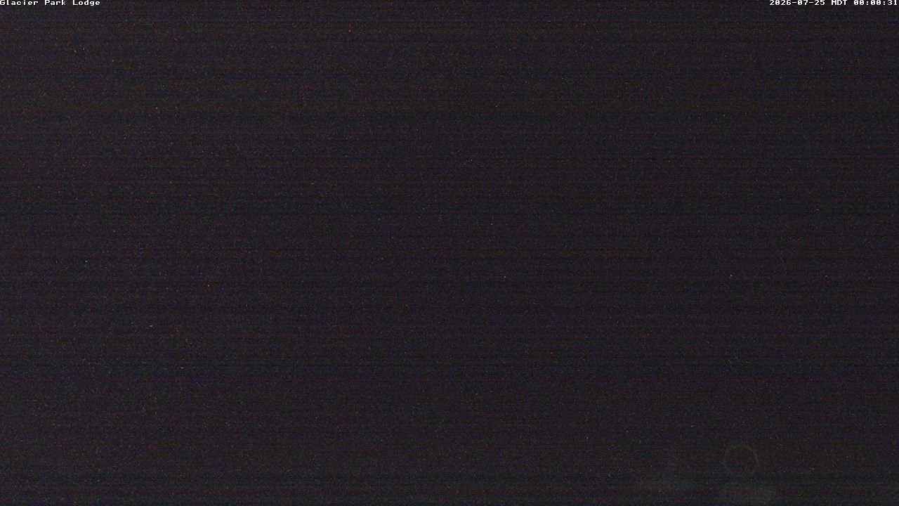 time-lapse frame, Glacier Park Lodge webcam