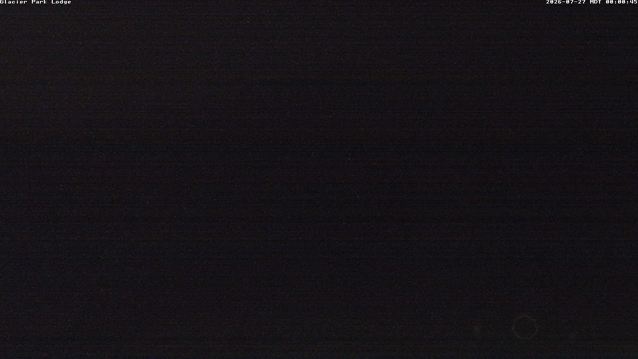 time-lapse frame, Glacier Park Lodge webcam