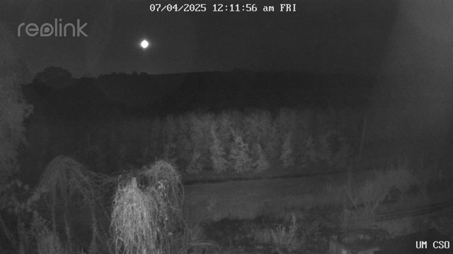 time-lapse frame, UM CSO webcam
