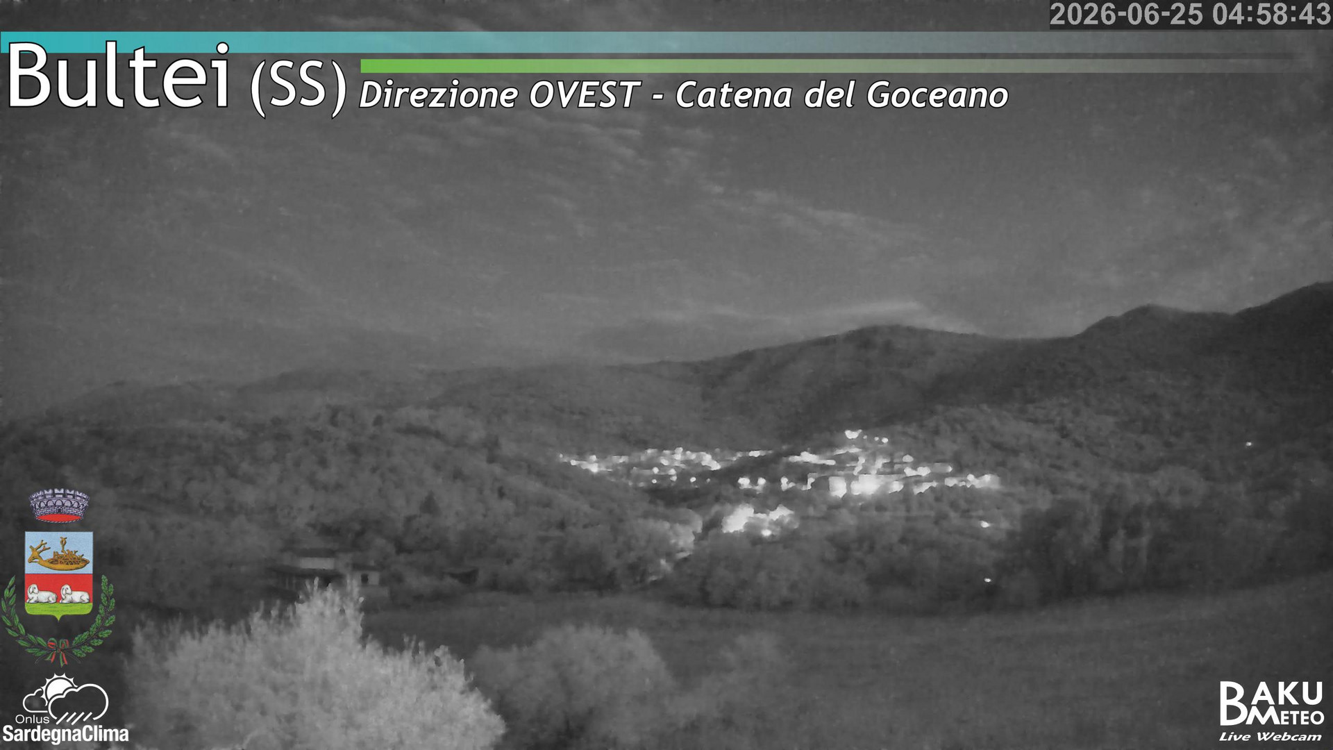 time-lapse frame, Bultei webcam