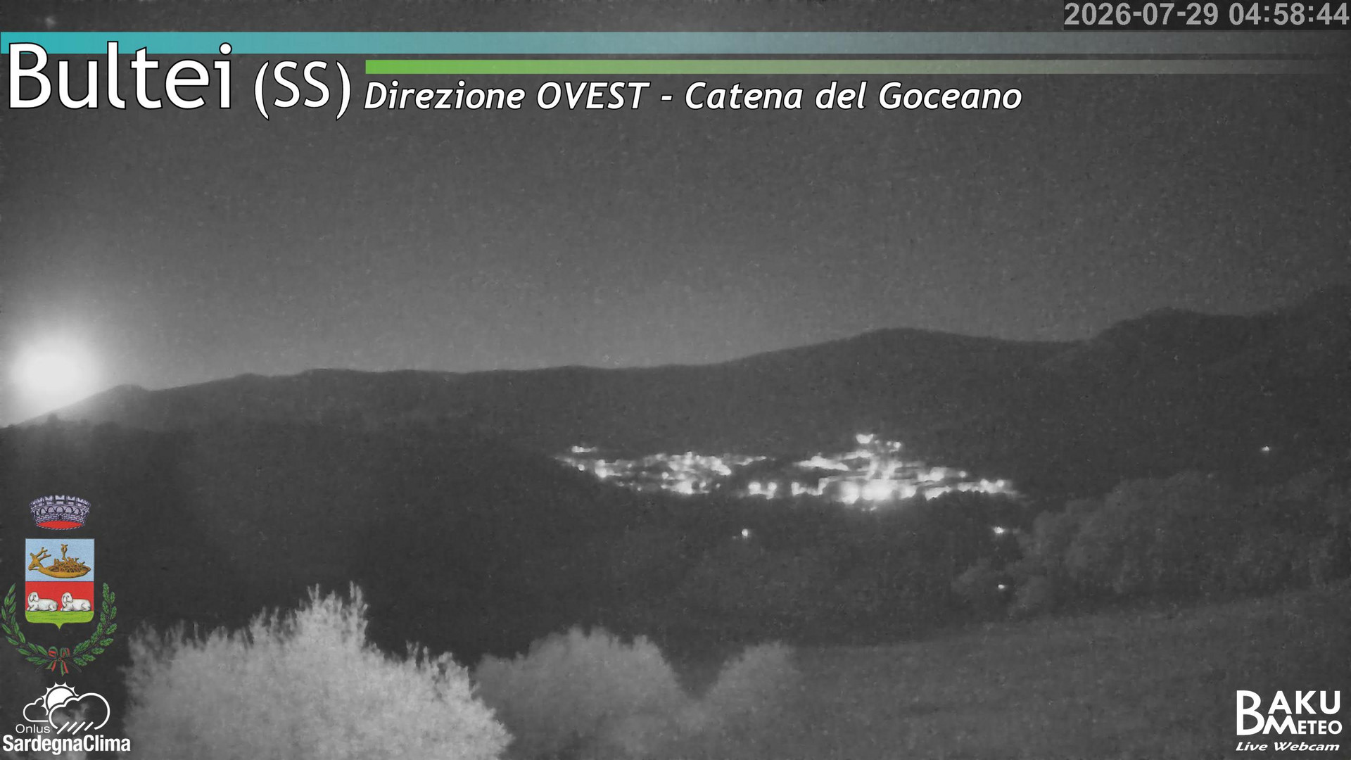 time-lapse frame, Bultei webcam