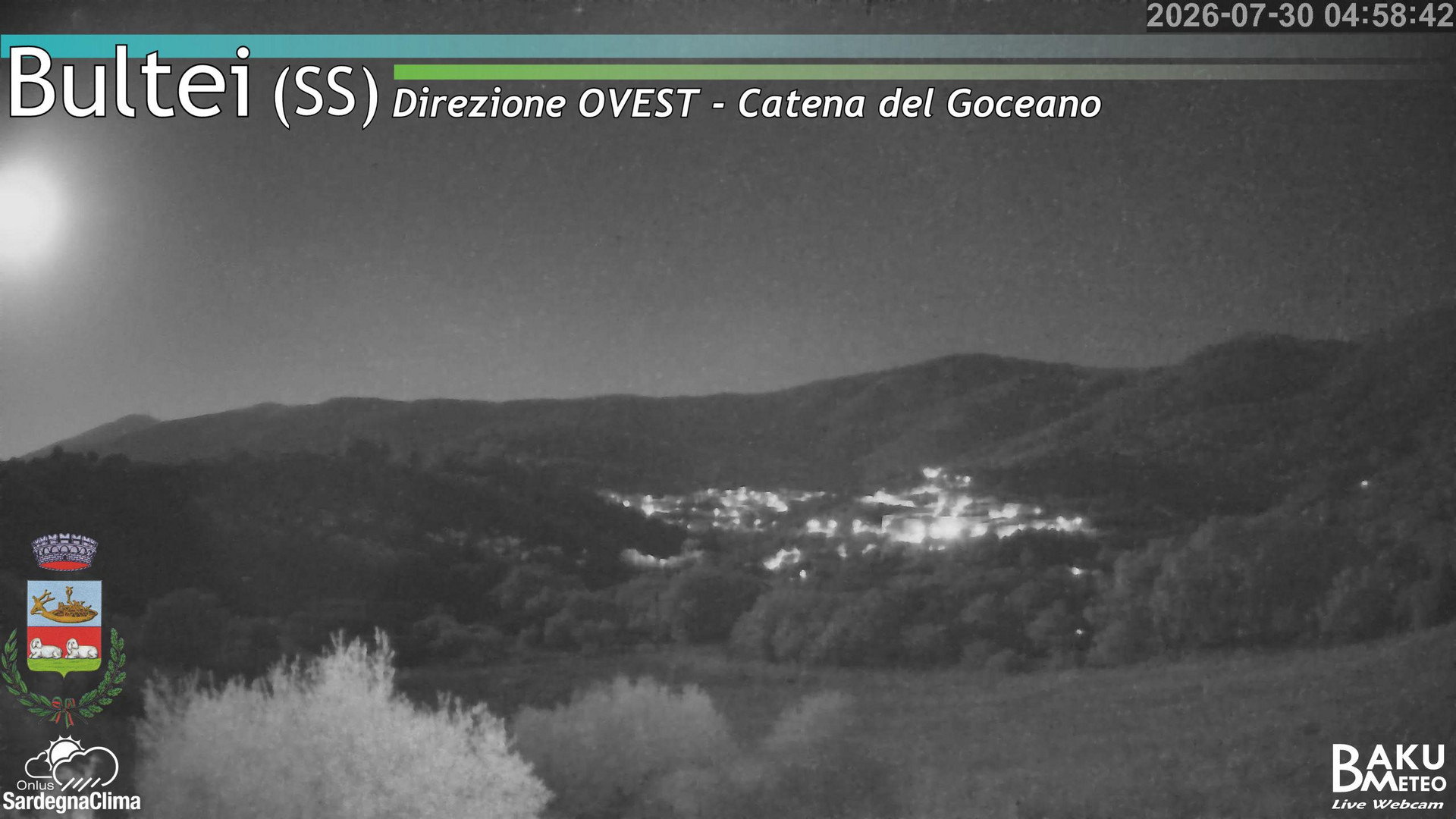 time-lapse frame, Bultei webcam