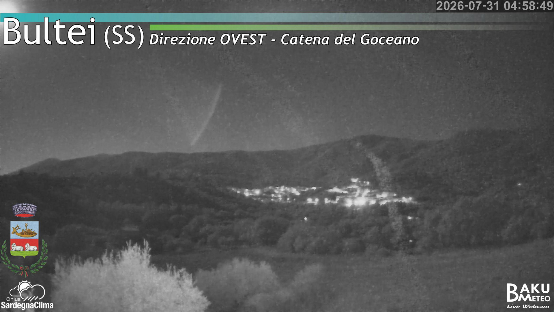 time-lapse frame, Bultei webcam