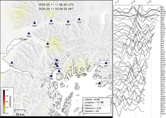 view from Barry Arm seismic energy on 2025-05-11