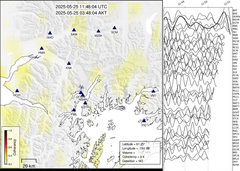 view from Barry Arm seismic energy on 2025-05-25