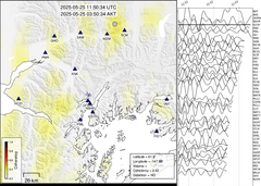 view from Barry Arm seismic energy on 2025-05-25