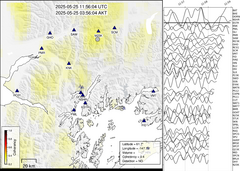 view from Barry Arm seismic energy on 2025-05-25
