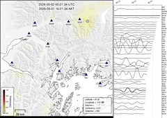 view from Barry Arm seismic energy on 2026-05-02