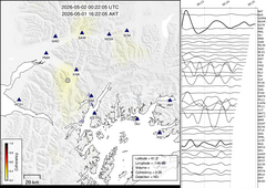 view from Barry Arm seismic energy on 2026-05-02