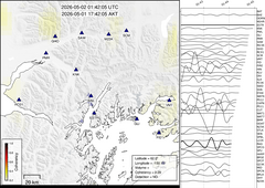 view from Barry Arm seismic energy on 2026-05-02