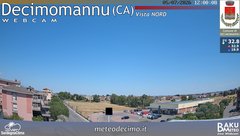 view from Decimomannu Nord on 2026-07-05