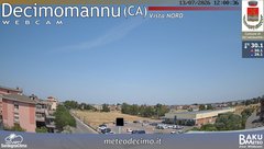 view from Decimomannu Nord on 2026-07-13