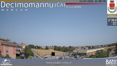 view from Decimomannu Nord on 2026-07-14