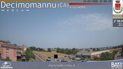 view from Decimomannu Nord on 2026-07-22