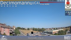 view from Decimomannu Nord on 2026-07-24