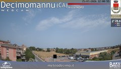view from Decimomannu Nord on 2026-07-25