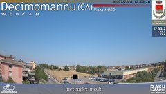 view from Decimomannu Nord on 2026-07-30