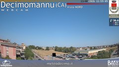 view from Decimomannu Nord on 2026-08-13