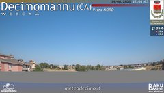 view from Decimomannu Nord on 2026-08-14