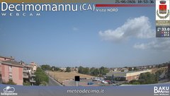 view from Decimomannu Nord on 2026-08-25