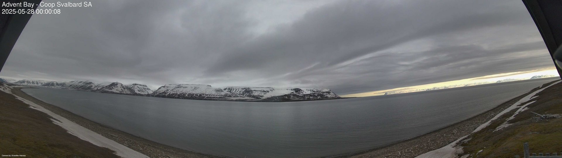 time-lapse frame, Advent Bay webcam