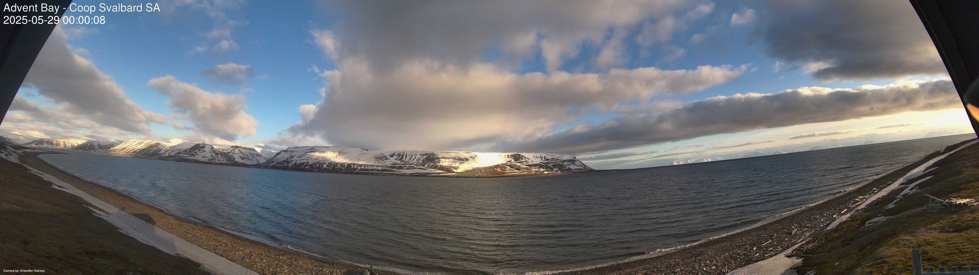 time-lapse frame, Advent Bay webcam