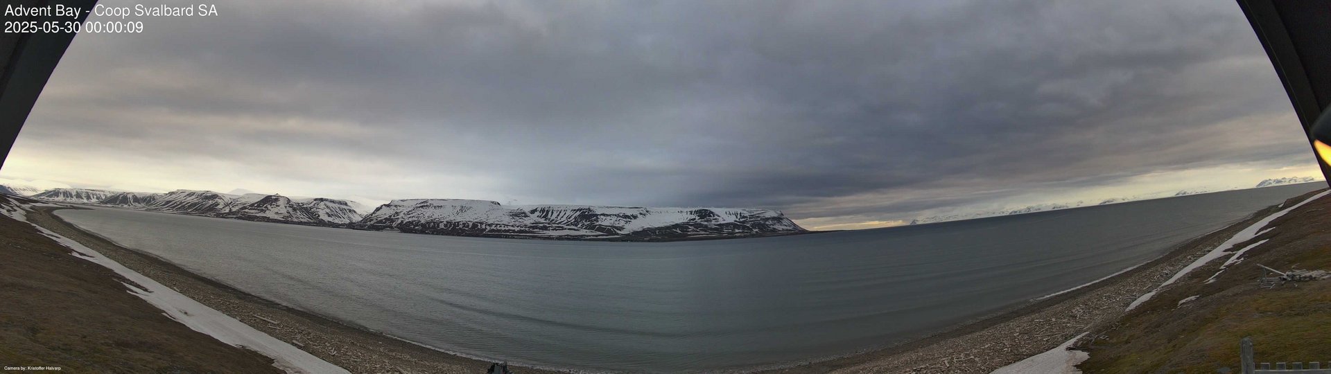 time-lapse frame, Advent Bay webcam