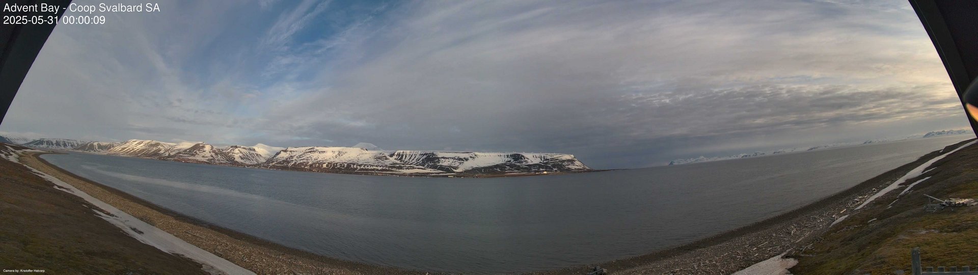 time-lapse frame, Advent Bay webcam