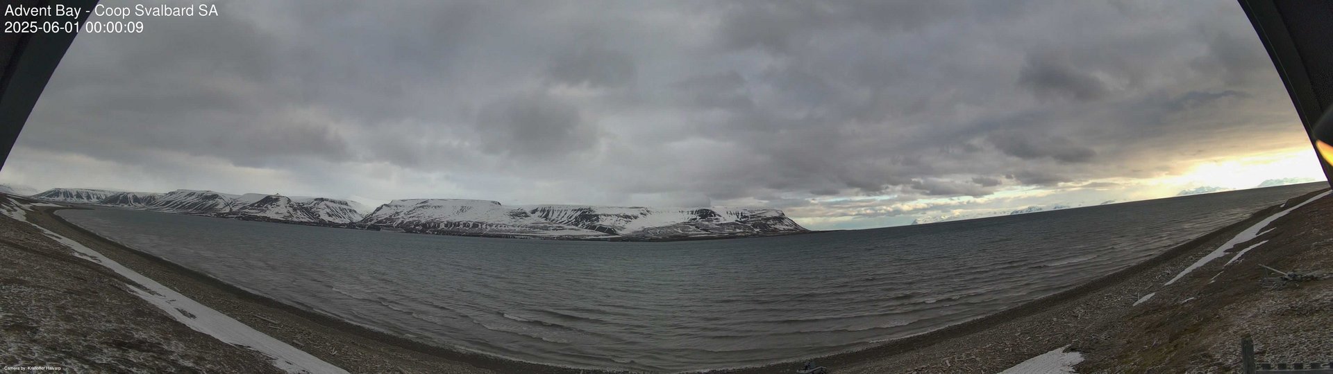time-lapse frame, Advent Bay webcam