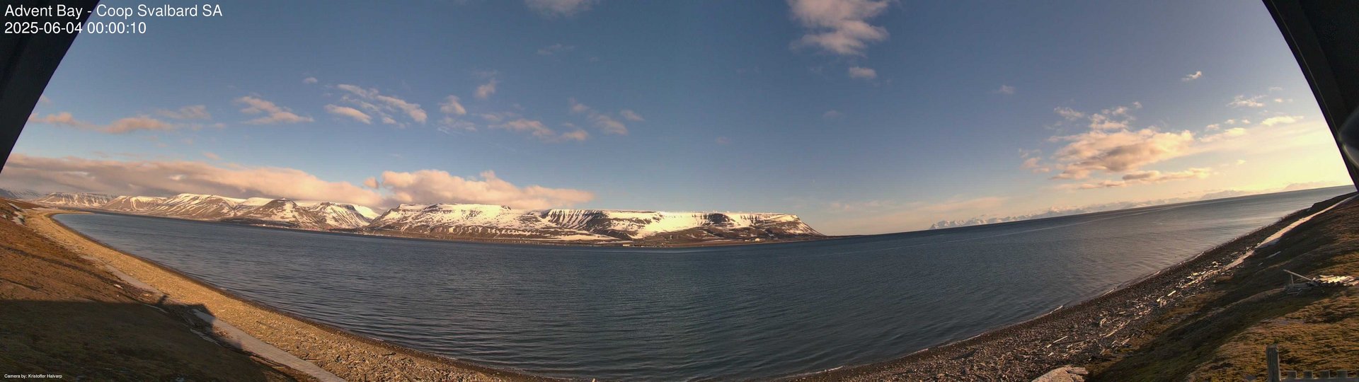 time-lapse frame, Advent Bay webcam