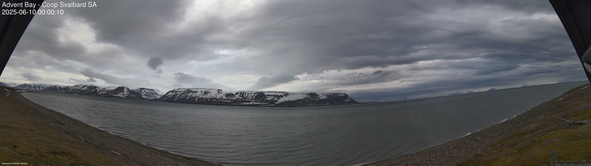 time-lapse frame, Advent Bay webcam
