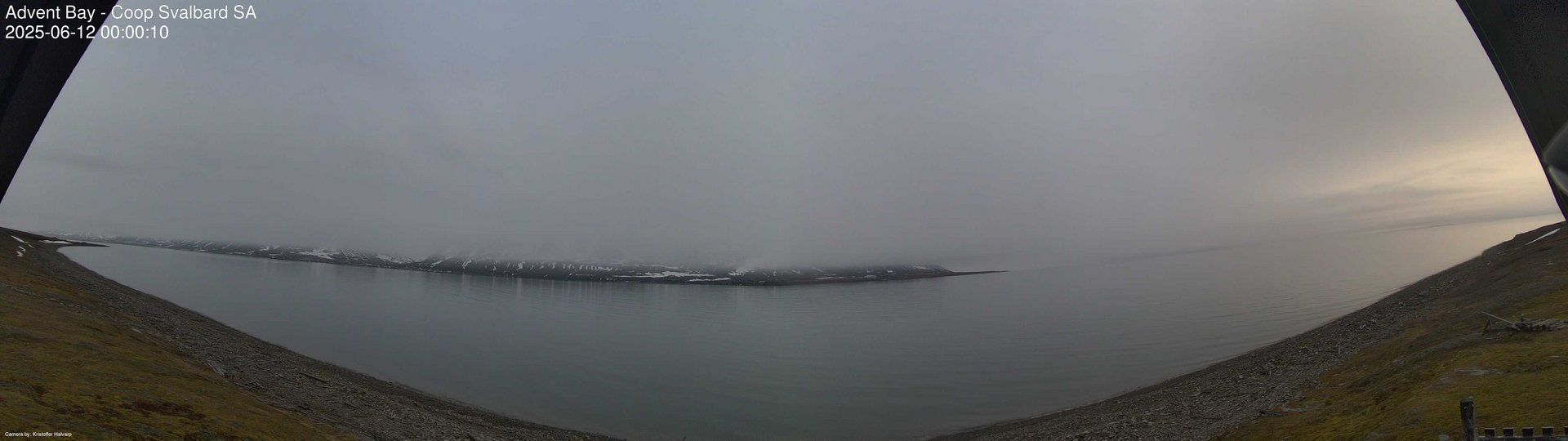 time-lapse frame, Advent Bay webcam