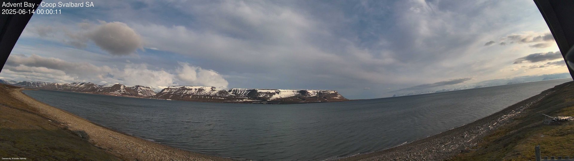 time-lapse frame, Advent Bay webcam