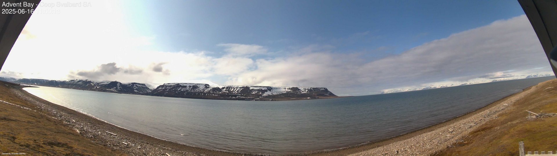 time-lapse frame, Advent Bay webcam