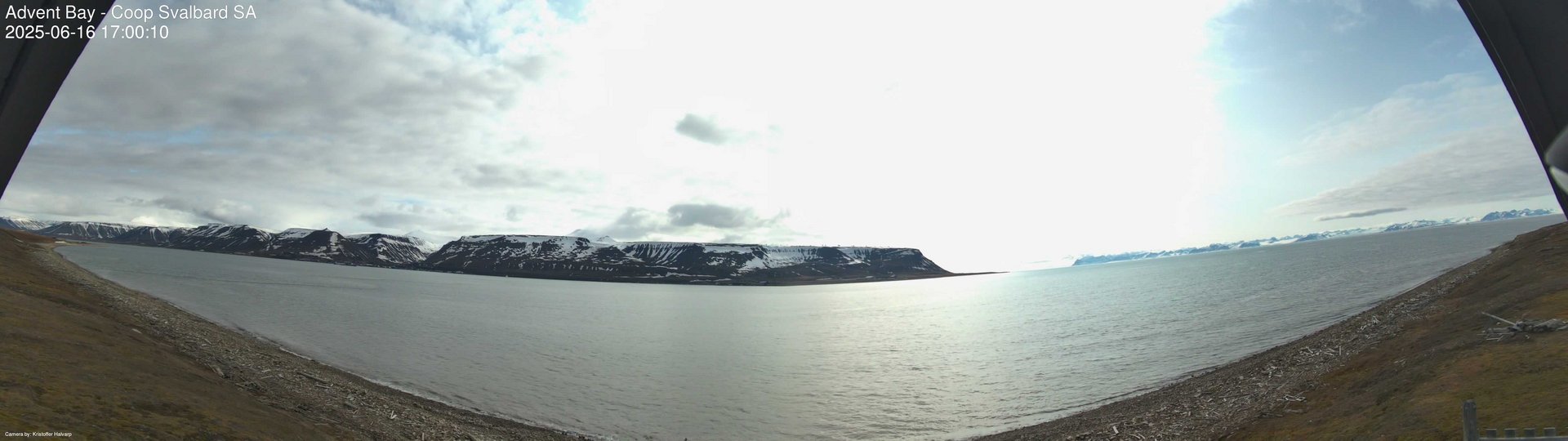 time-lapse frame, Advent Bay webcam