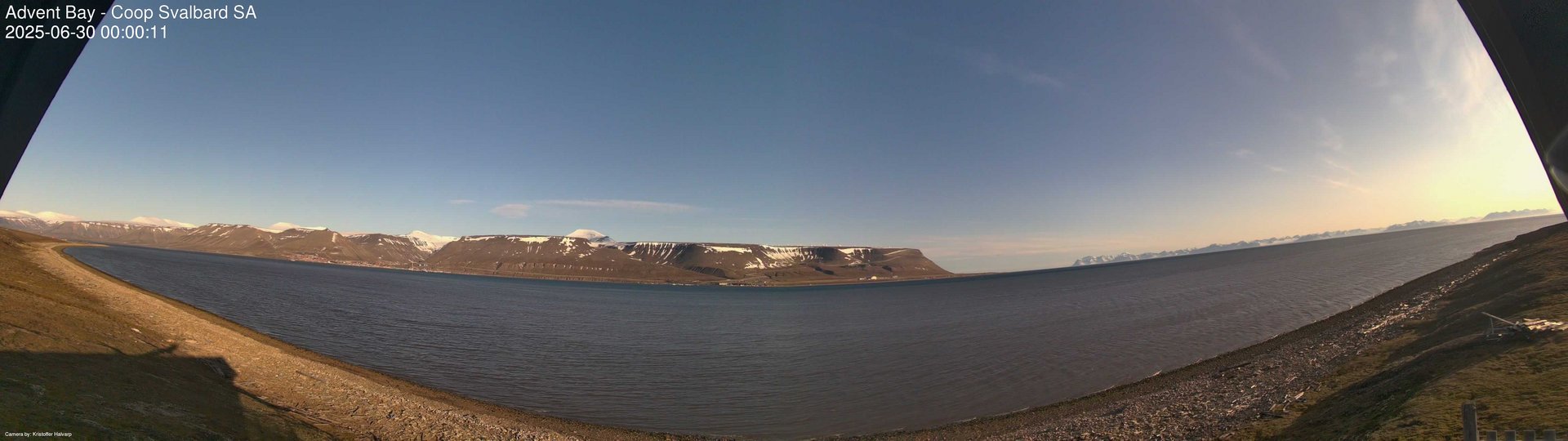 time-lapse frame, Advent Bay webcam