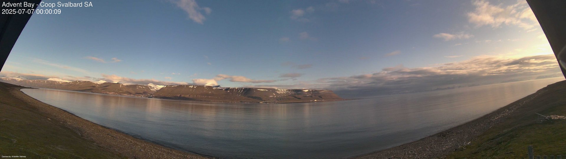 time-lapse frame, Advent Bay webcam