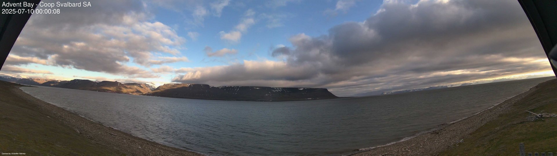 time-lapse frame, Advent Bay webcam