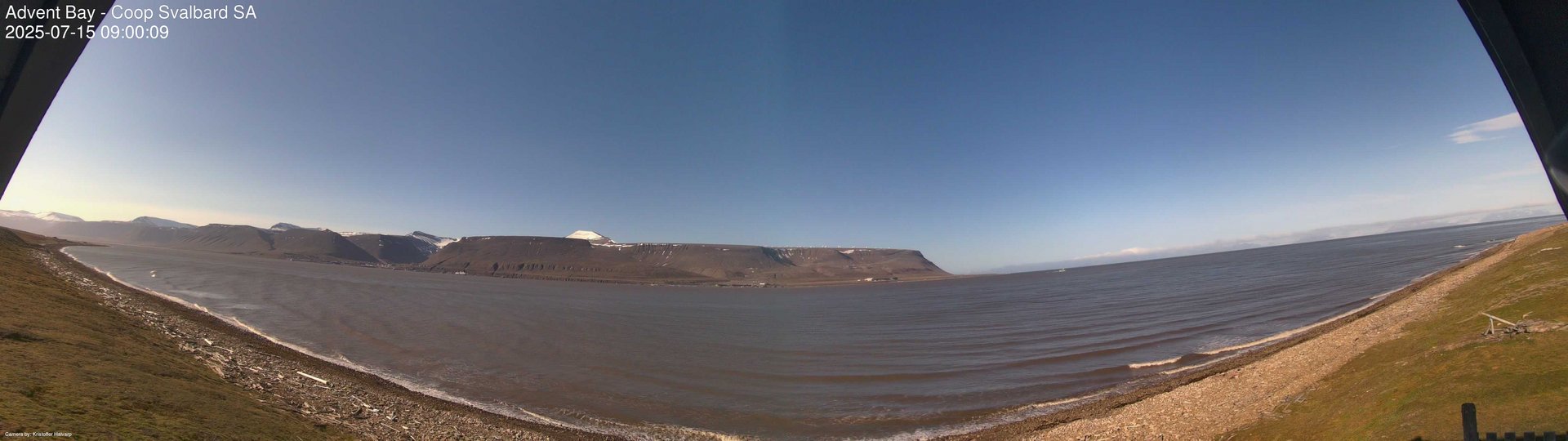 time-lapse frame, Advent Bay webcam
