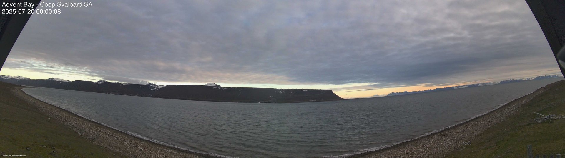 time-lapse frame, Advent Bay webcam