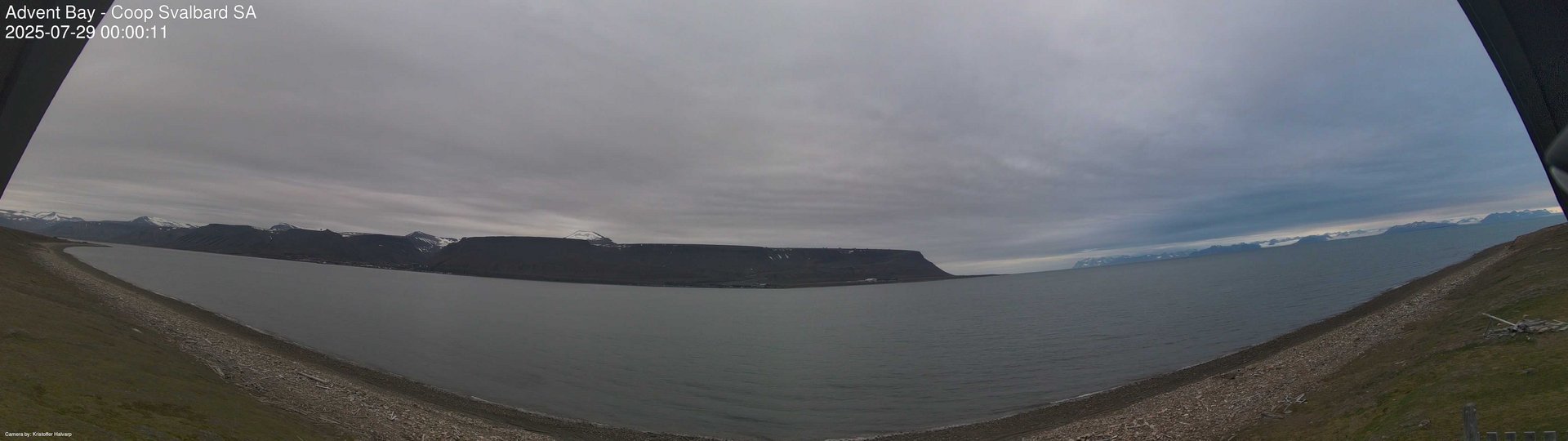 time-lapse frame, Advent Bay webcam