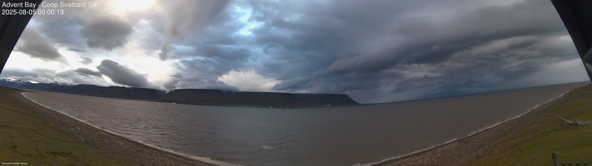 time-lapse frame, Advent Bay webcam