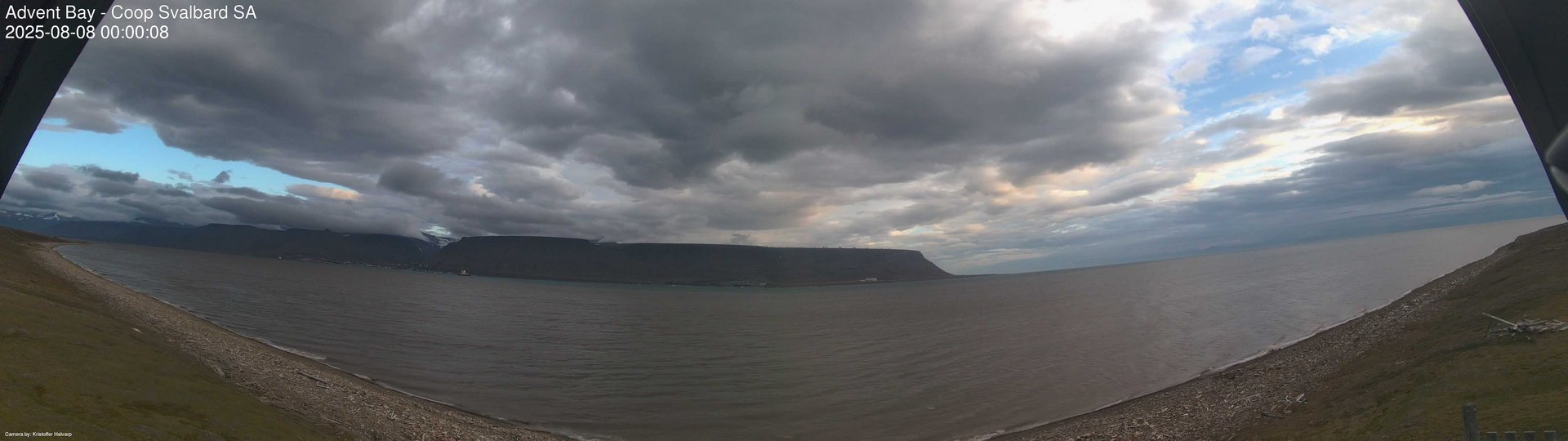 time-lapse frame, Advent Bay webcam